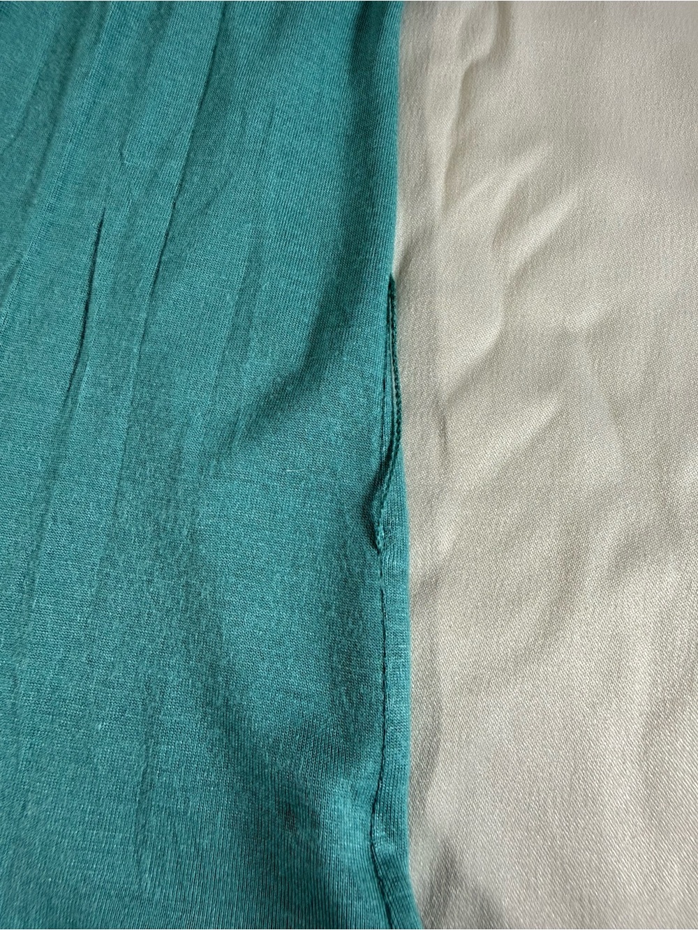 BCBGeneration Teal Ruffle-Front Blouse - Picture 4 of 8